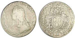 Louis XV - Ecu aux lauriers 1737 BB (Strasbourg)