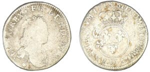 Louis XV - Dixième d'écu Vertugadin 1718 W (Lille)