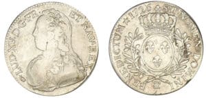 Louis XV - Demi-écu aux lauriers 1726 CC (Besançon)