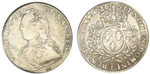 Louis XV - Demi-écu aux lauriers 1728 T (Nantes)