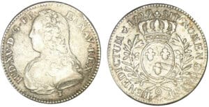 Louis XV - Demi-écu aux lauriers 1729 9 (Rennes)