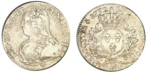 Louis XV - Demi-écu aux lauriers 1732 G (Poitiers)