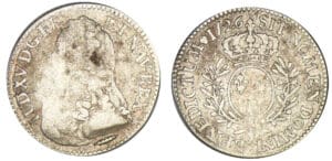 Louis XV - Cinquième d'écu aux lauriers 1726 X (Amiens)