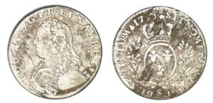 Louis XV - Dixième d'écu aux lauriers 1738 S (Reims)