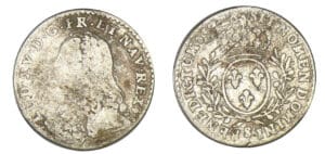 Louis XV - Dixième d'écu aux lauriers 1726 S (Reims)