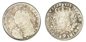 Louis XV - Dixième d'écu aux lauriers 1728 9 (Rennes)