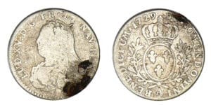 Louis XV - Dixième d'écu aux lauriers 1729 A (Paris)