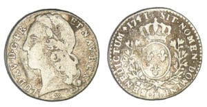 Louis XV - Dixième d'écu au bandeau 1741 B (Rouen)