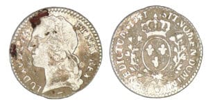 Louis XV - Dixième d'écu au bandeau 1741 W (Lille)