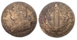 2 sols au faisceau type François 1792 A (Paris)