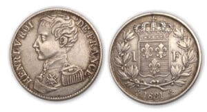 1 fr Henri V Comte de Chambord 1831