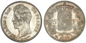 5 francs Charles X 2ème type 1828 L (Bayonne)