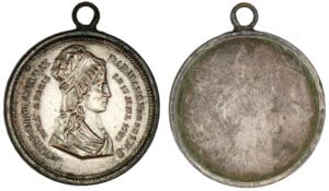 Médaille bi-métallique de Charlotte Corday Darmans 1793