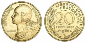 20 centimes Lagriffoul 1962 essai piéfort