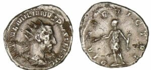 Emilien - Antoninien (253, Rome) Diane. Monnaie fourrée