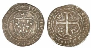 Louis XI - Blanc à la couronne (Limoges)