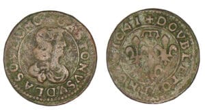 Dombes - Gaston d'Orléans - Double tournois 1641 (Trévoux)