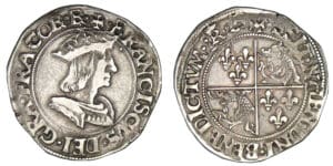 François 1er - Teston du Dauphiné 2ème type (Romans)