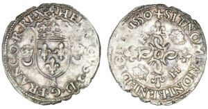 Henri II - Douzain aux croissants 1550 & (Aix-en-Provence)