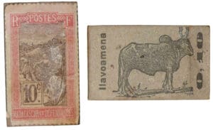 Madagascar - Monnaie de carton - 10 centimes (Ilavoamena)