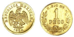 Mexique - 1 peso 1884 (Mexico)
