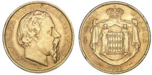 Monaco - Charles III - 100 francs 1886