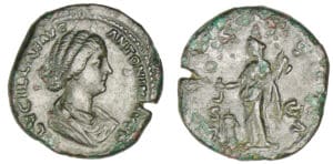 Lucille - Sesterce (164/166, Rome) Vesta