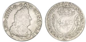 Louis XIV - Demi-écu aux palmes 1694 X (Amiens)