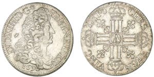 Louis XIV - Ecu aux 8 L 1er type 1690 A (Paris)