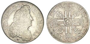 Louis XIV - Ecu aux 8 L 1er type 1692 S (Reims)