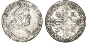 Louis XIV - Ecu aux 8 L 2ème type 1705 A (Paris)