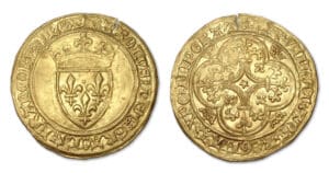 Charles VI - Ecu d'or à la couronne 4 ème émission (Paris)