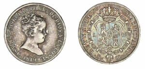 Espagne - Isabelle II - 1 real 1849 CL (Madrid)