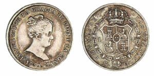 Espagne - Isabelle II - 1 real 1839 CL (Madrid)
