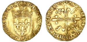 François 1er - Ecu d'or au soleil 5ème type (Lyon)
