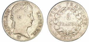 5 francs Napoléon 100 jours 1815 I (Limoges)