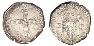 Henri III - Quart d'écu 1578 T (Nantes)