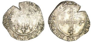 Henri III - Double sol parisis 1er type 1576 (Montpellier)