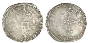 Henri III - Double sol parisis 1586 N (Montpellier)