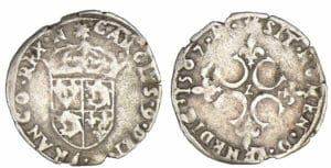 Charles IX - Sol parisis du Dauphiné 1567 Z (Grenoble)