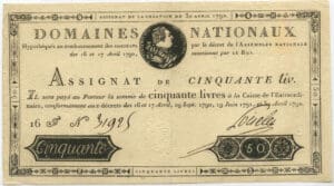 Assignat de 50 livres - Emission du 30 avril 1792