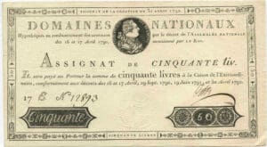Assignat de 50 livres - Emission du 30 avril 1792