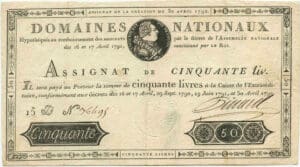 Assignat de 50 livres - Emission du 30 avril 1792