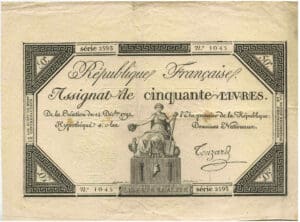 Assignat de 50 livres - Emission du 14 déc 1792