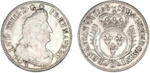 Louis XIV - Demi-écu aux palmes 1693 D (Lyon)