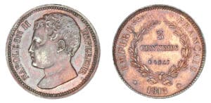 3 centimes Napoléon II 1816 - Essai