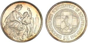 Suisse - Ecu de tir fédéral à Schaffhausen - 1865