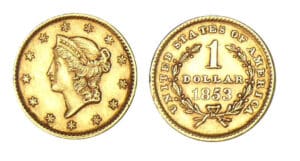 Etats-Unis - Dollar or Liberty head 1853