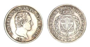 Italie - Charles Félix - Règne de Sardaigne - 50 centesimi 1830 P (Turin)