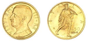 Italie - Victor Emanuele III - 50 lires 1931 X (Rome)